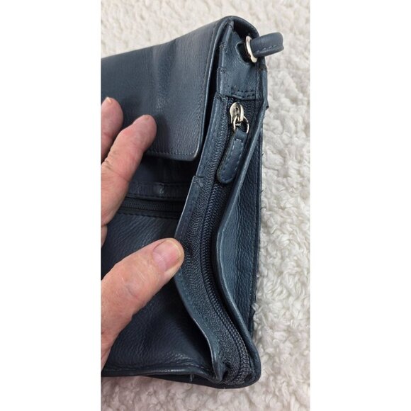 Great American Leatherworks Vtg Crossbody Wallet Purse Phone Travel Pockets Mini - Picture 6 of 10